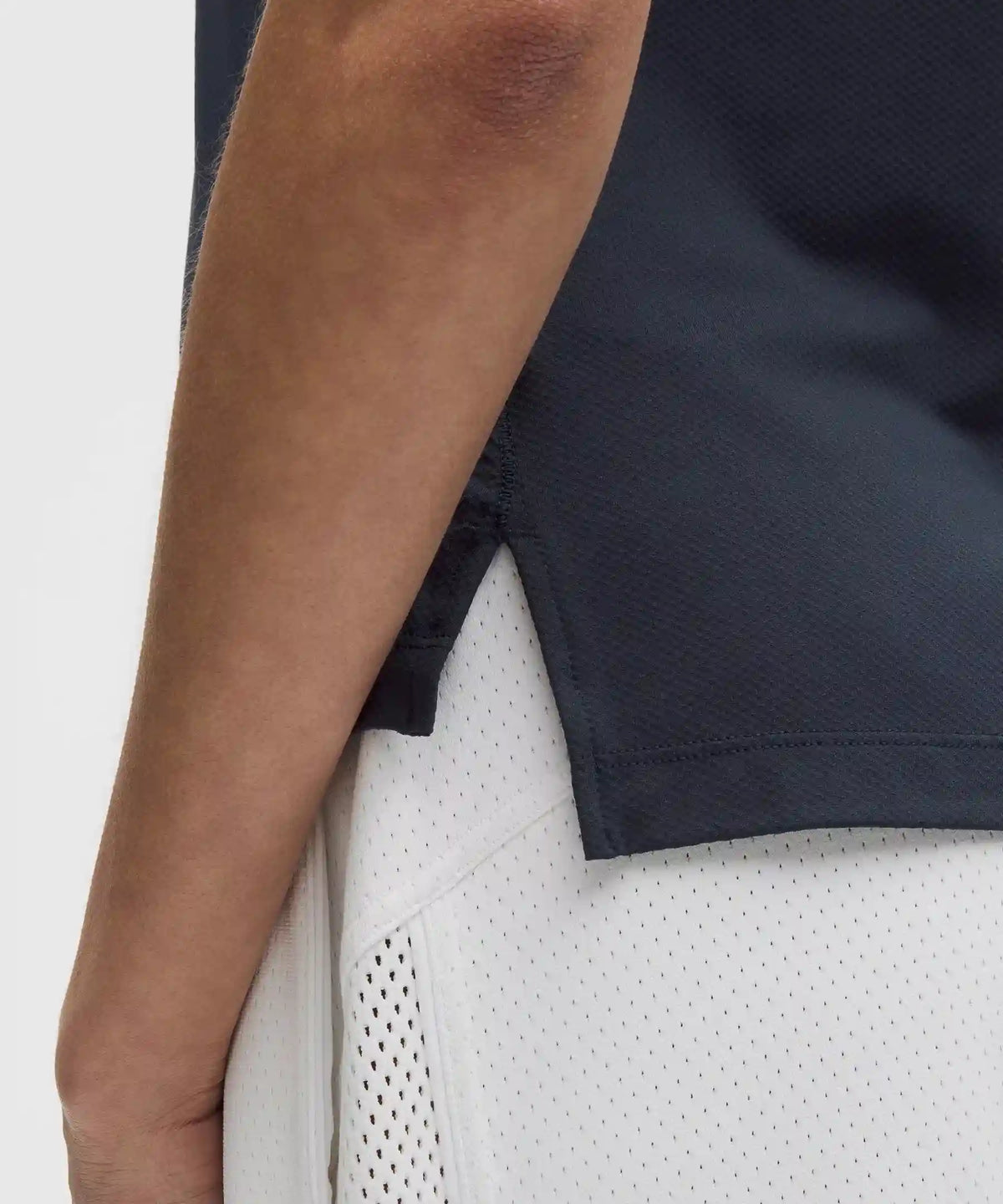 Quick-Dry Sleeveless Polo Shirt Straight Hem *Logo