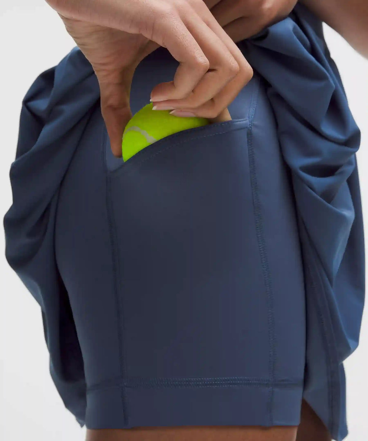 Angled-Pleat High-Rise Tennis Skirt
