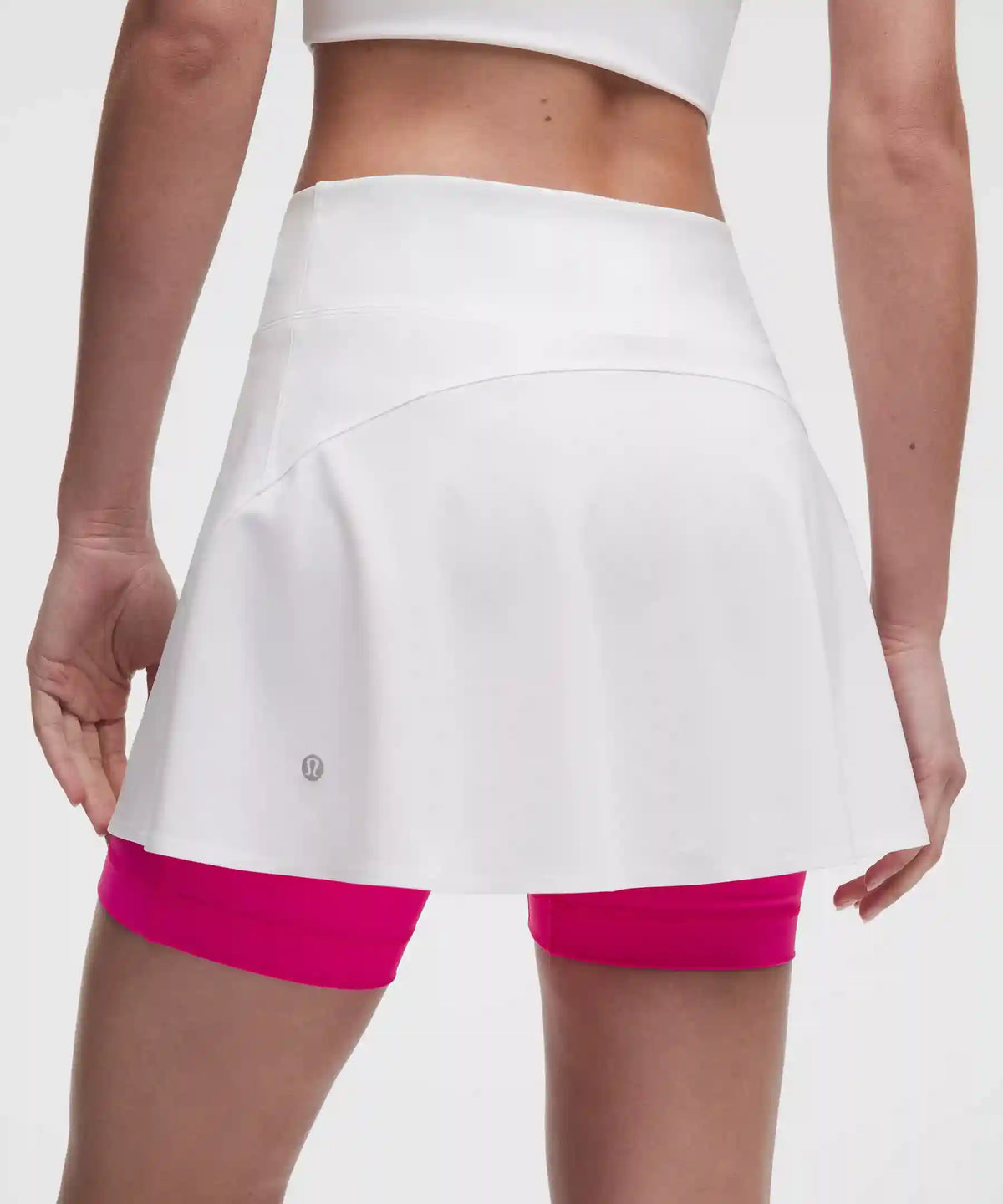 Layered Long-Liner Tennis Skirt