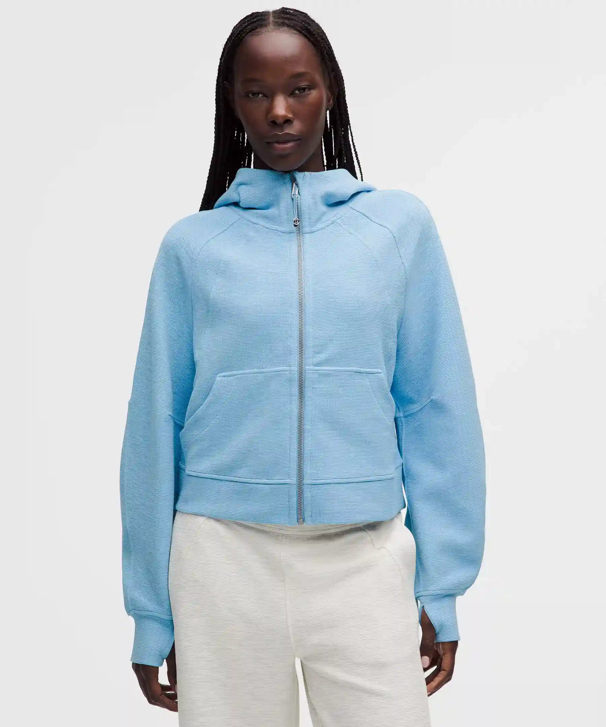 Scuba Oversized Full-Zip Hoodie *Waffle