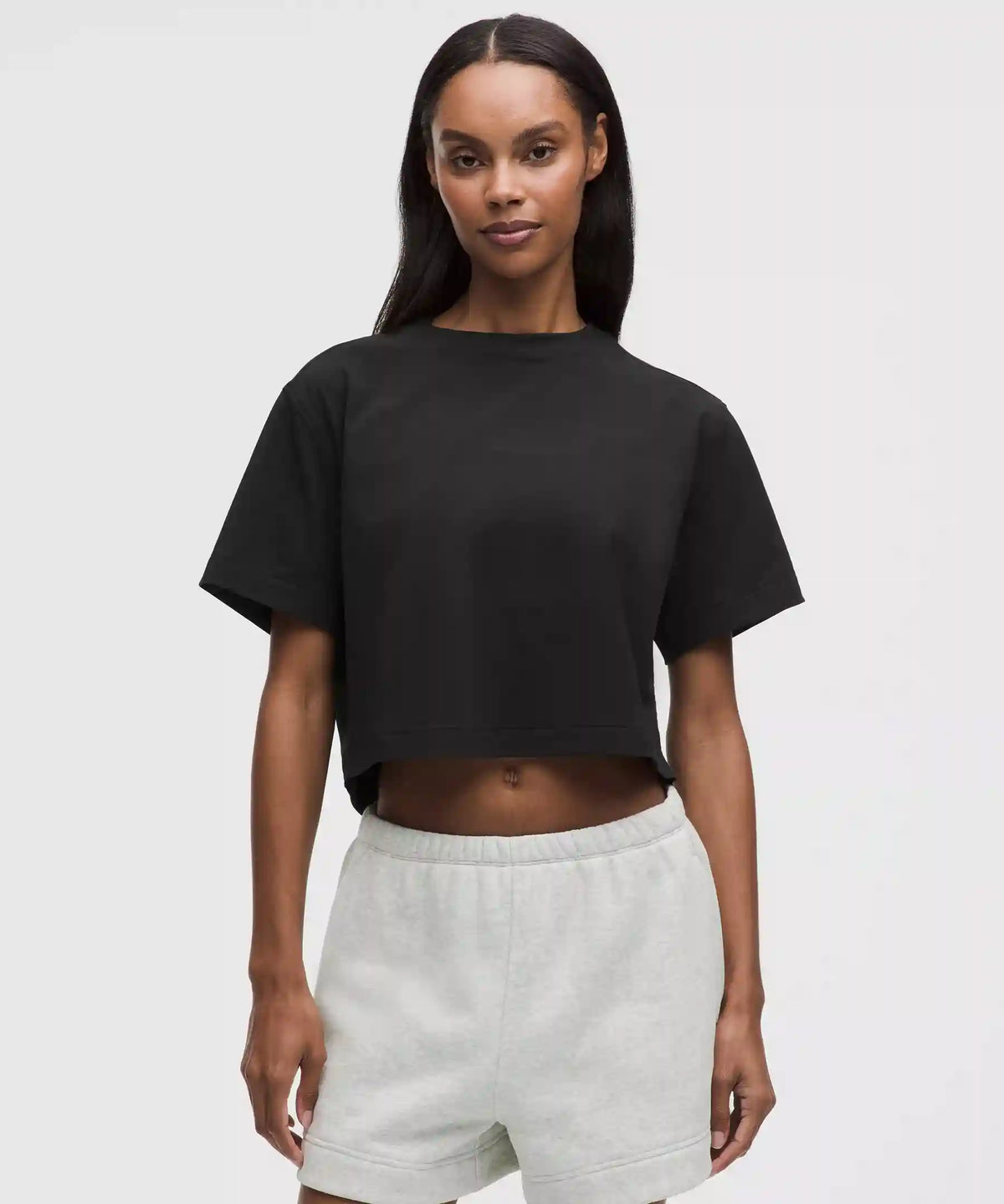 All Yours Organic Cotton-Blend Cropped T-Shirt