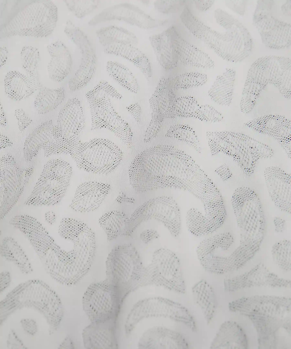 Paisley Lace Jacquard High-Rise Flared Pant