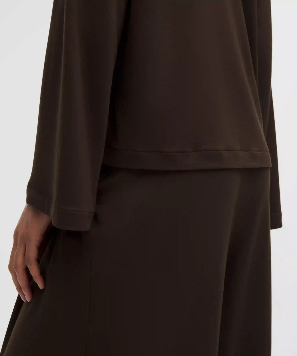 BeCalm V-Neck Bell Sleeve Shirt