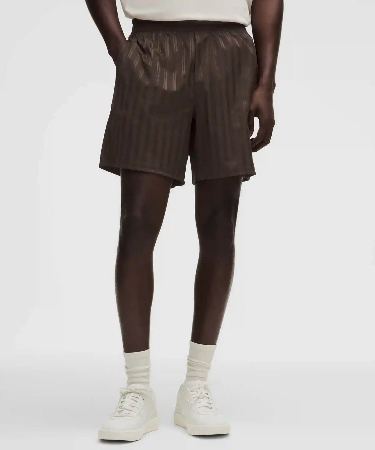 Satin Stripe Linerless Short 7"