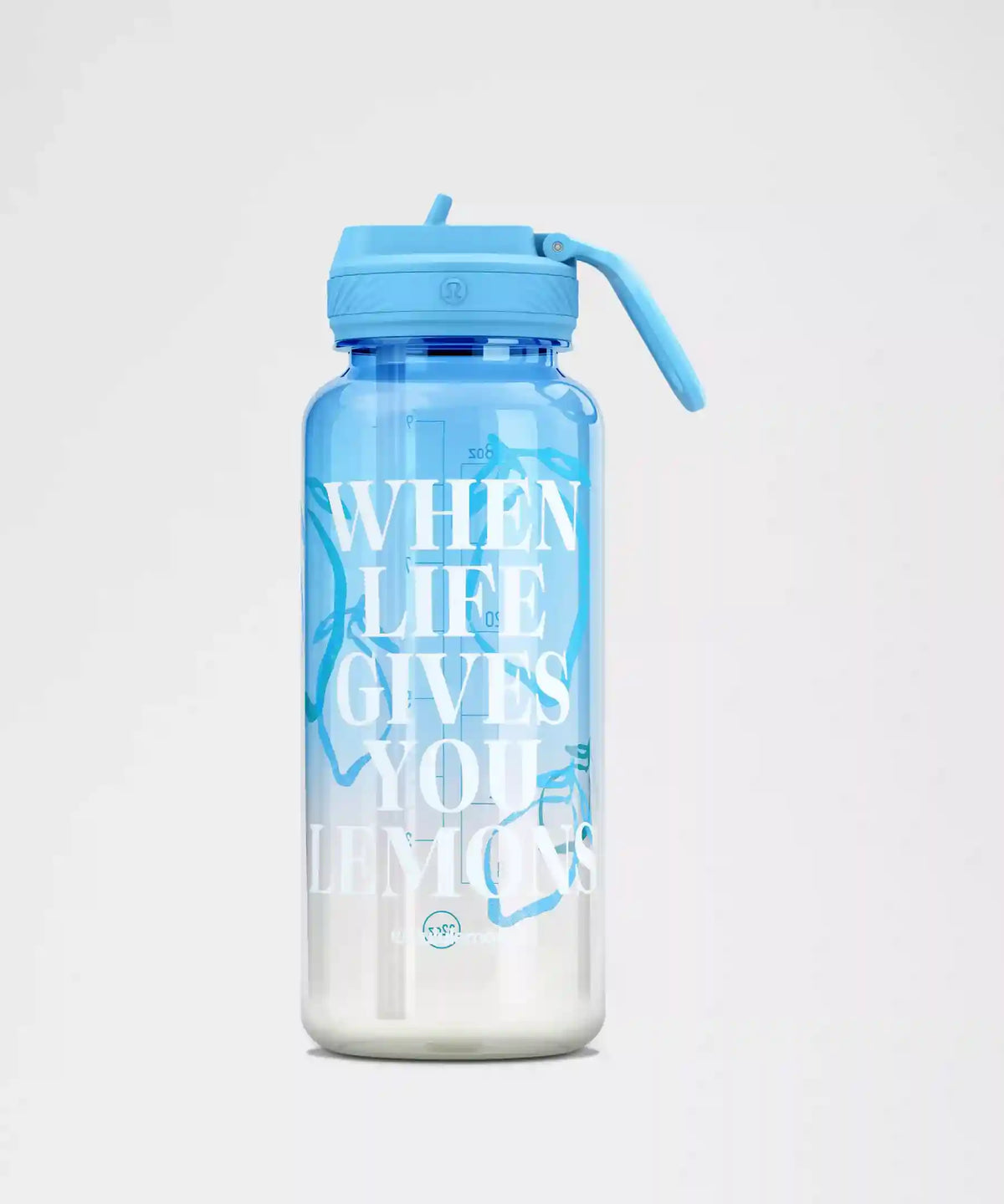 Back to Life Sport Bottle 32oz Straw Lid *Lemons Quote