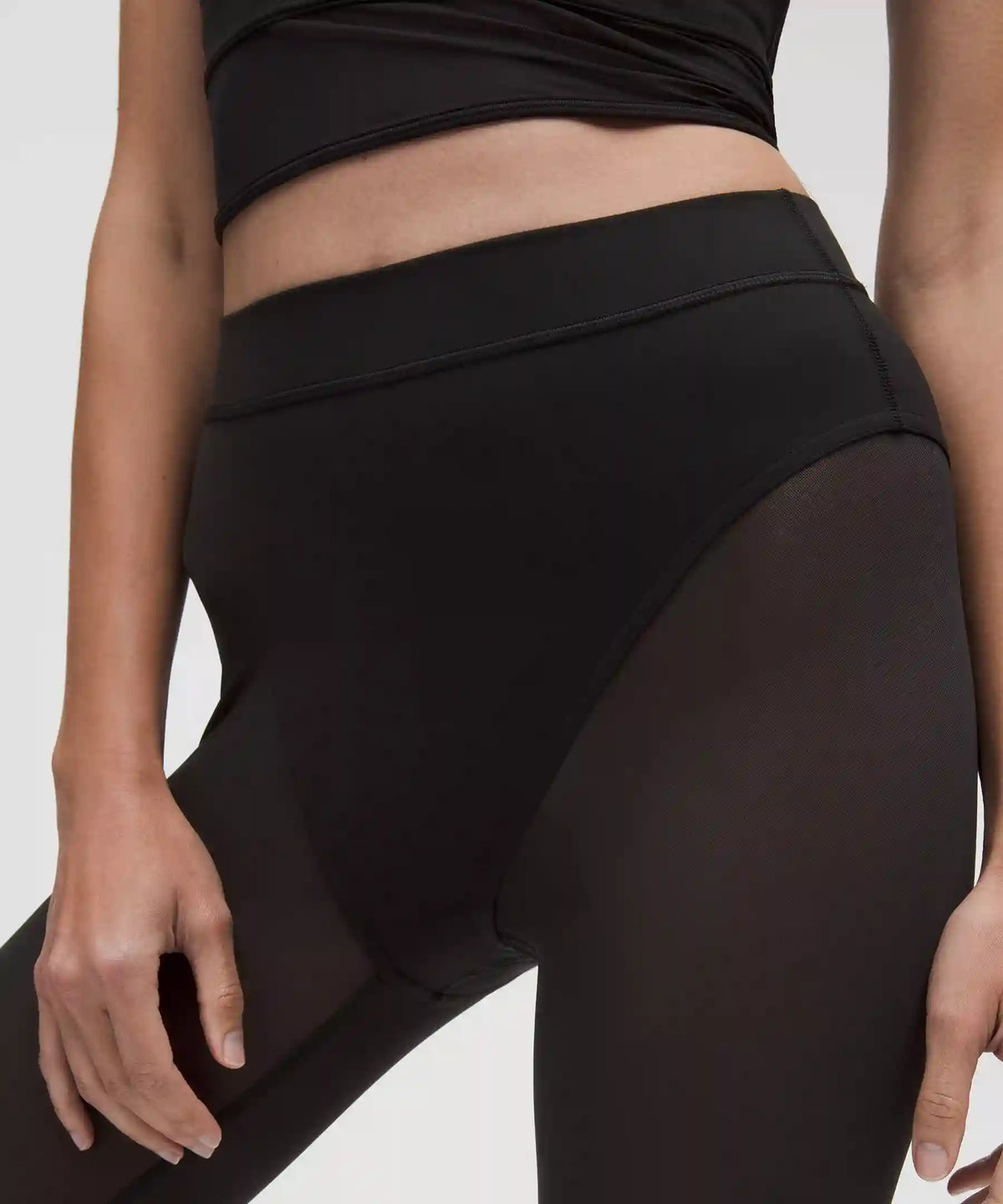 Nulu High-Rise Mesh-Leg Tight 28"