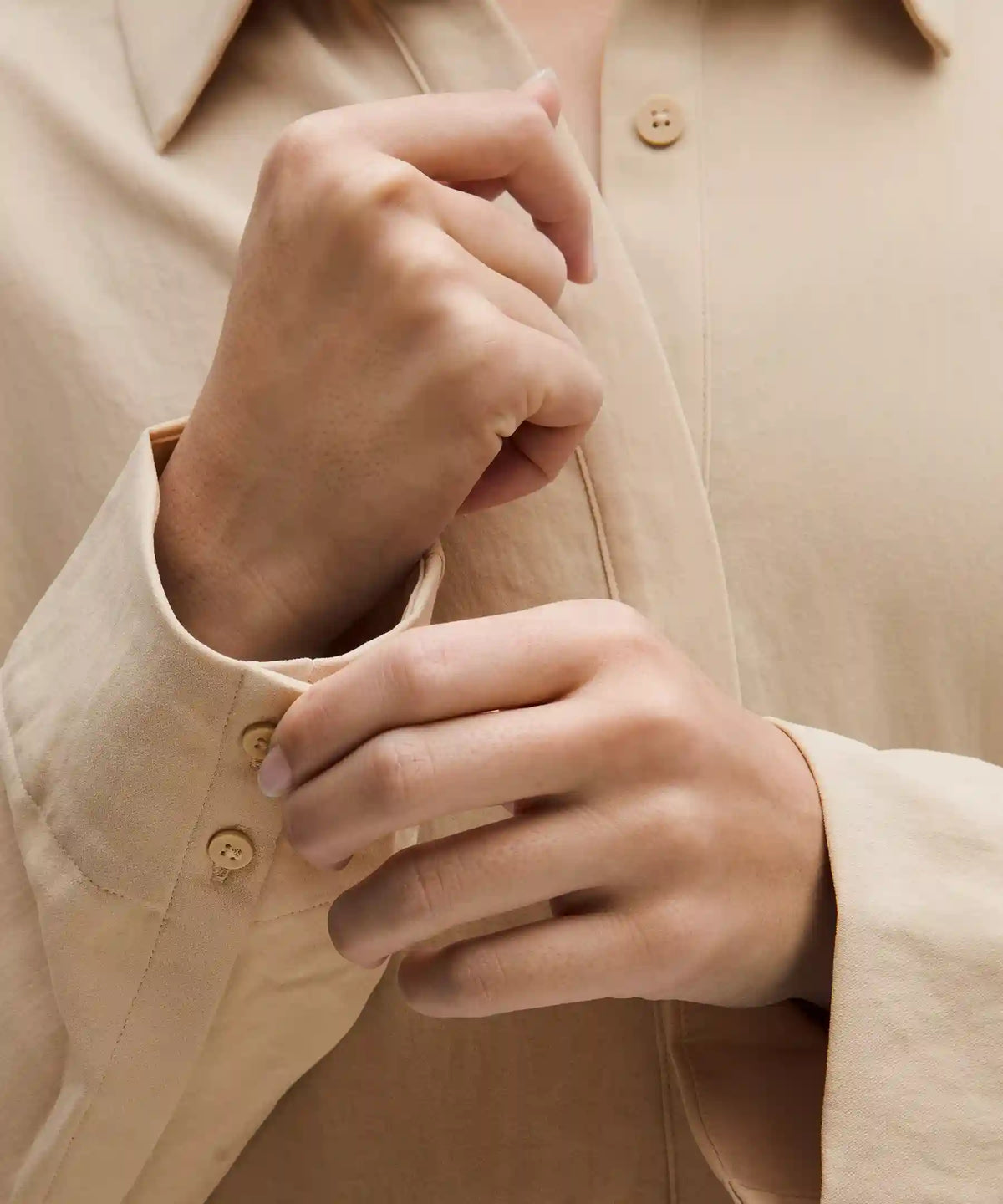 Long Button-Front Shirt