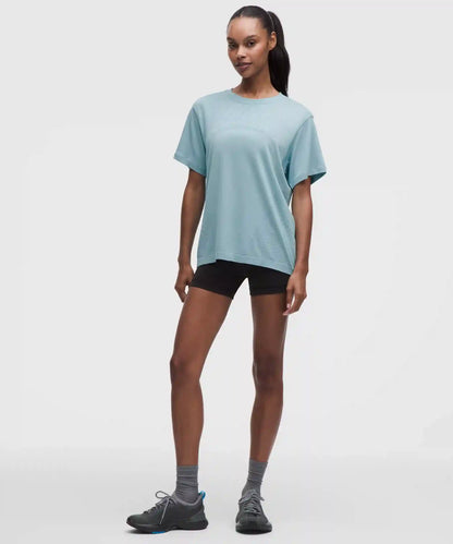 Swiftly Relaxed Short-Sleeve Shirt Hip Length *Logo