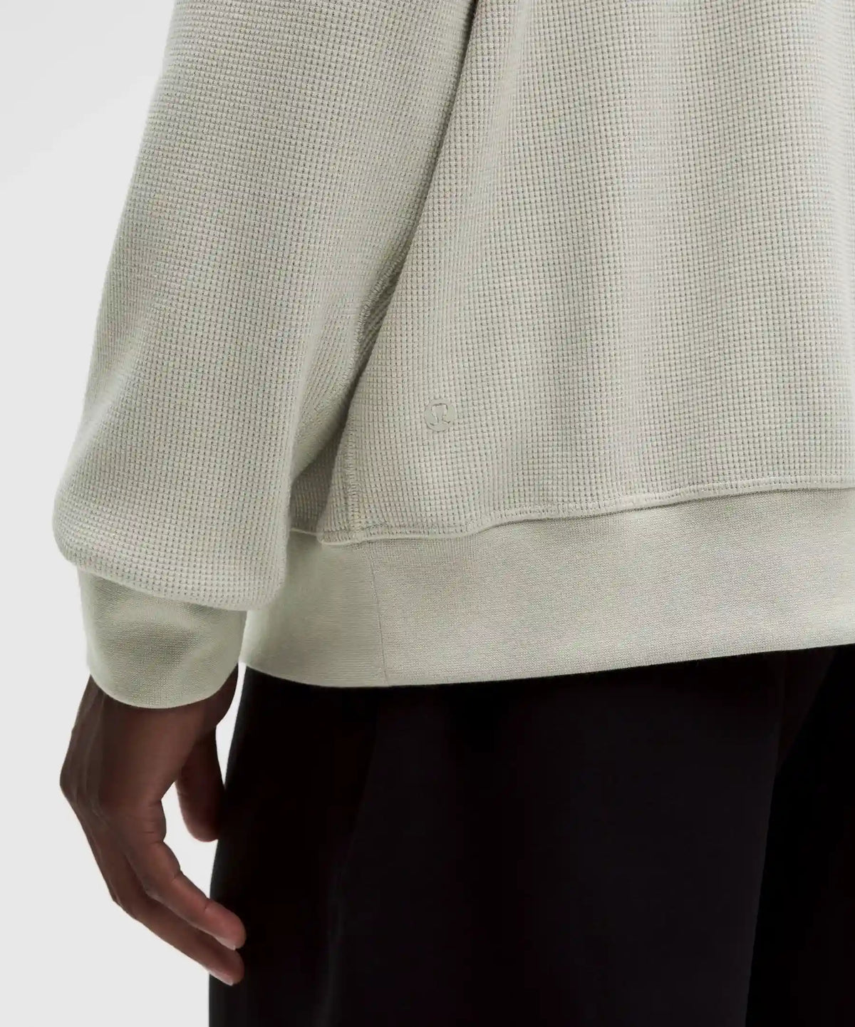 Cotton-Blend Waffle-Knit Long Sleeve