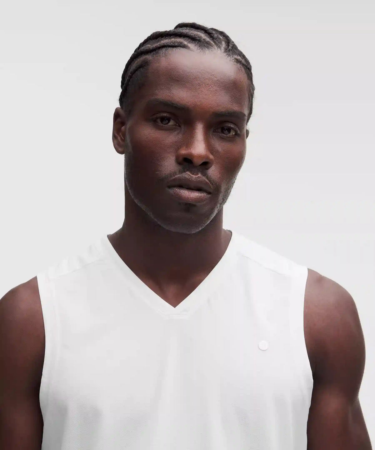 Pique Mesh-Panel Sleeveless Tennis Shirt