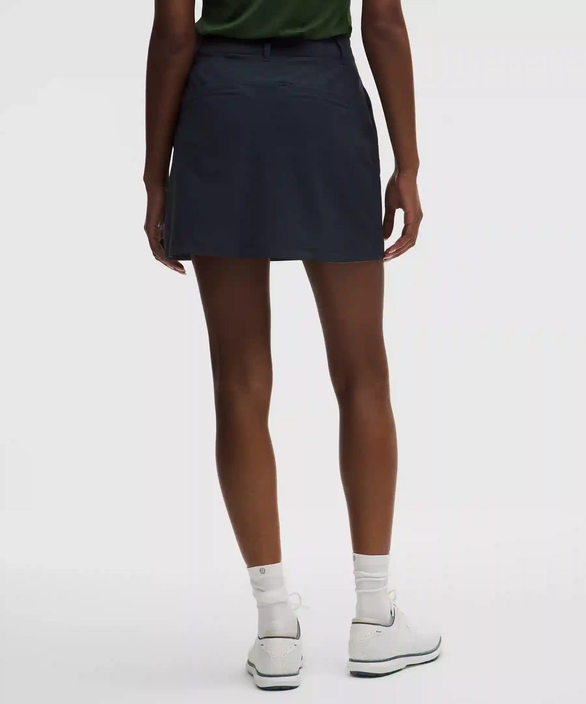 Stretch Twill Front Pleat Golf Skirt *Embroidered Logo
