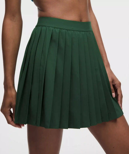 High-Rise Pleated Tennis Skirt *Long