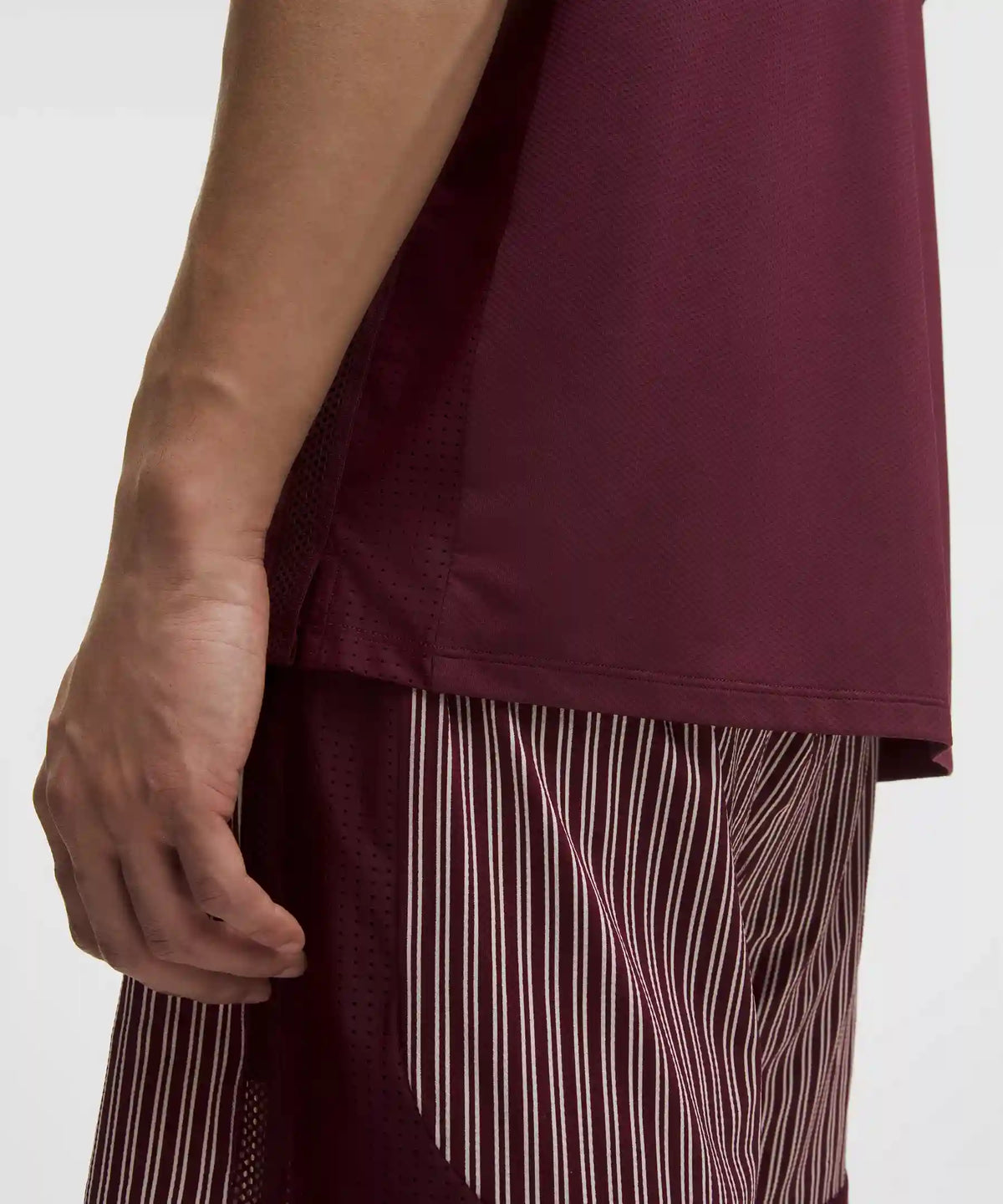 UV-Protective Mesh Panelled Tennis Shirt