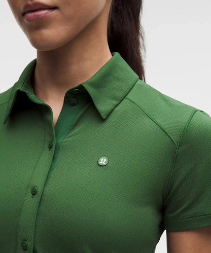 Quick-Dry Short-Sleeve Polo Shirt Straight Hem *Logo