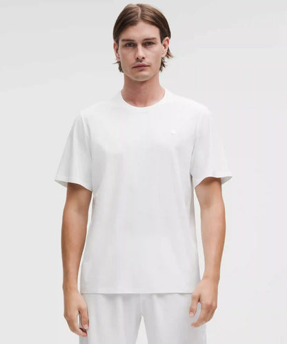 UV-Protective Striped Mesh Tennis T-Shirt