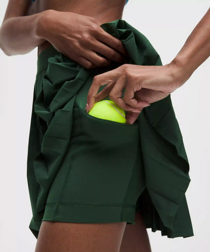 High-Rise Pleated Tennis Skirt *Long