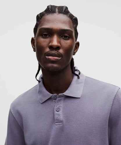 Cotton Pique Short-Sleeve Polo Shirt