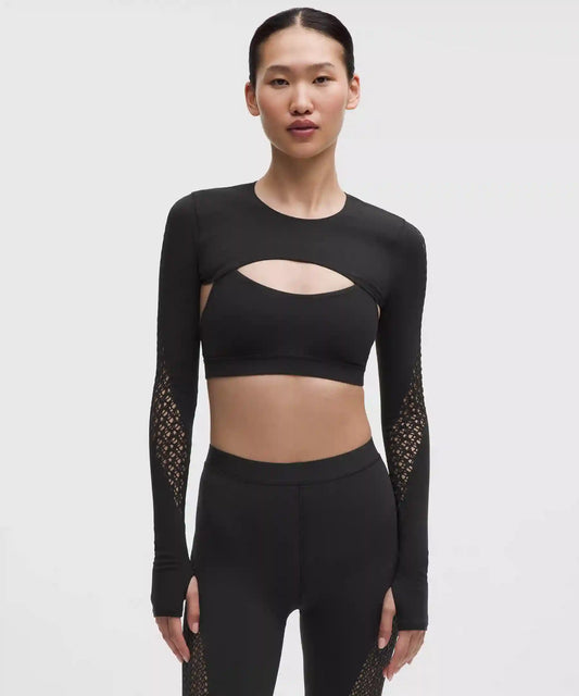 RevealKnit Interlace Long-Sleeve Shrug
