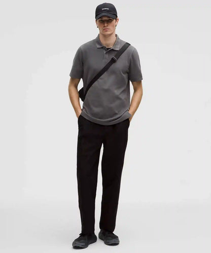 Cotton Pique Short-Sleeve Polo Shirt