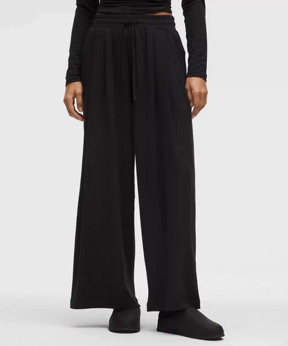 BeCalm High-Rise Pleated Extra-Wide Leg Pant