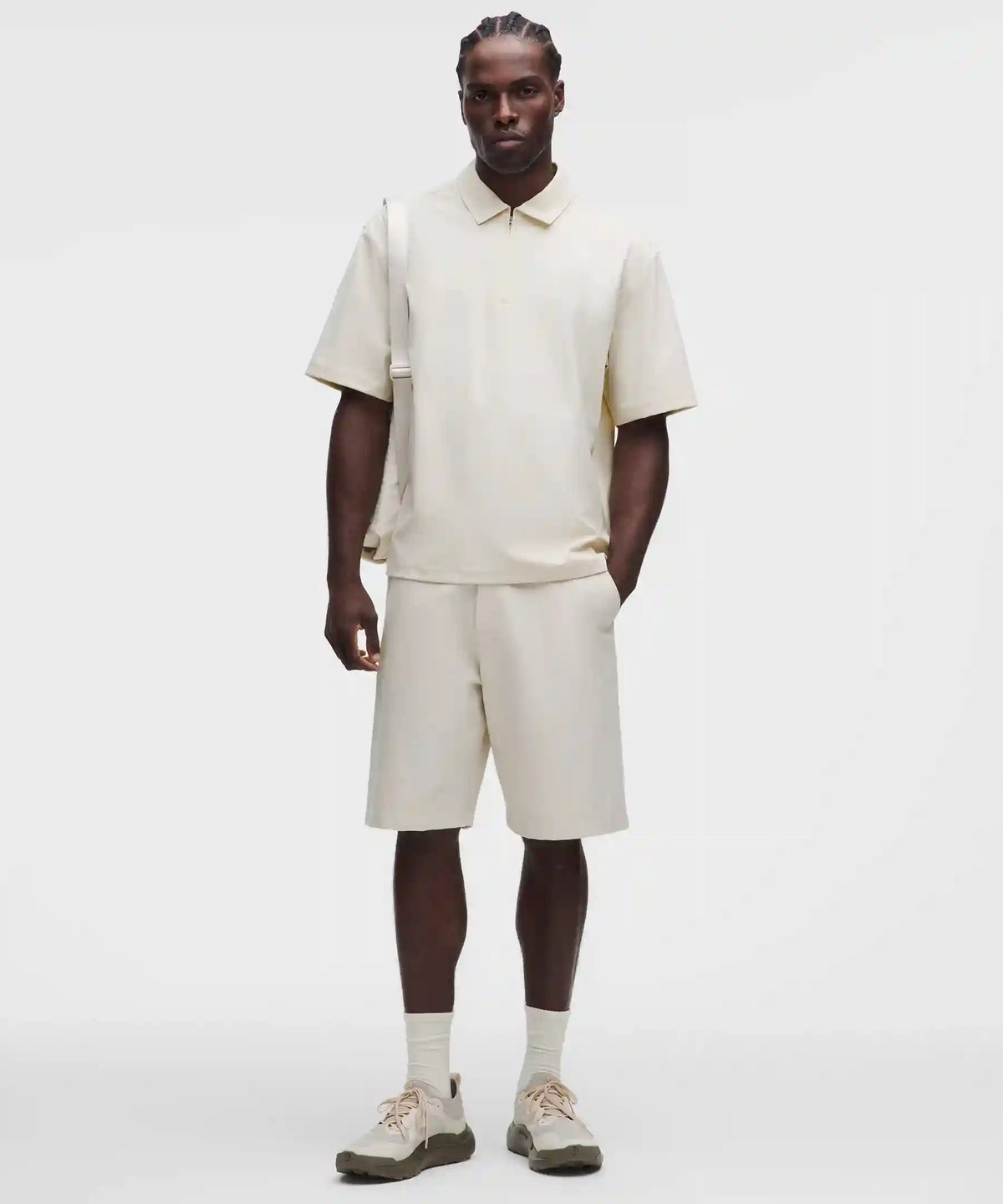 Daydrift Oversized Zip-Neck Polo Shirt