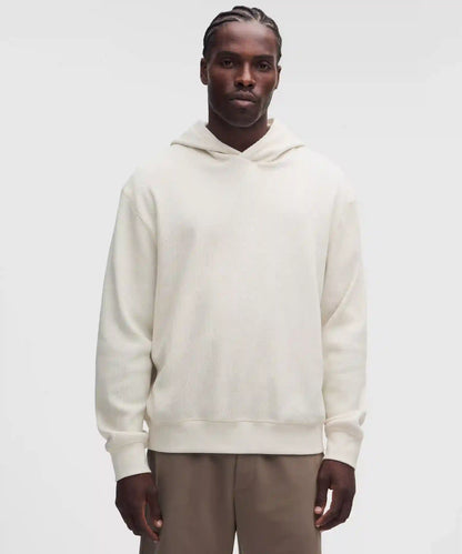 Cotton-Blend Relaxed-Fit Waffle Knit Hoodie