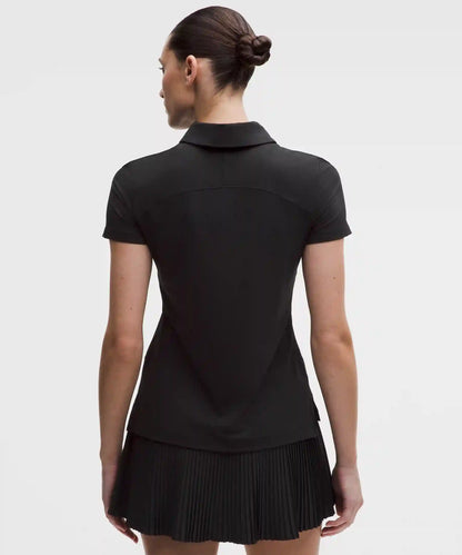 Quick-Dry Short-Sleeve Polo Shirt Straight Hem *Logo