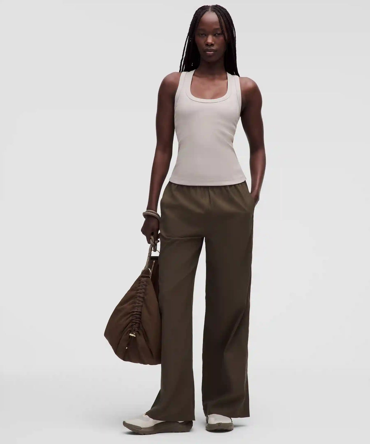 Little Ribbed Scoop-Neck Tank Top