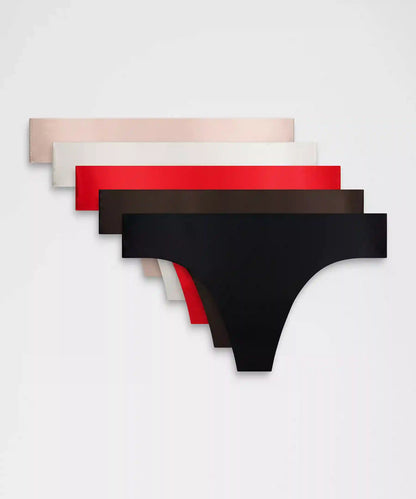 InvisiWear Mid-Rise Thong Underwear *5 Pack