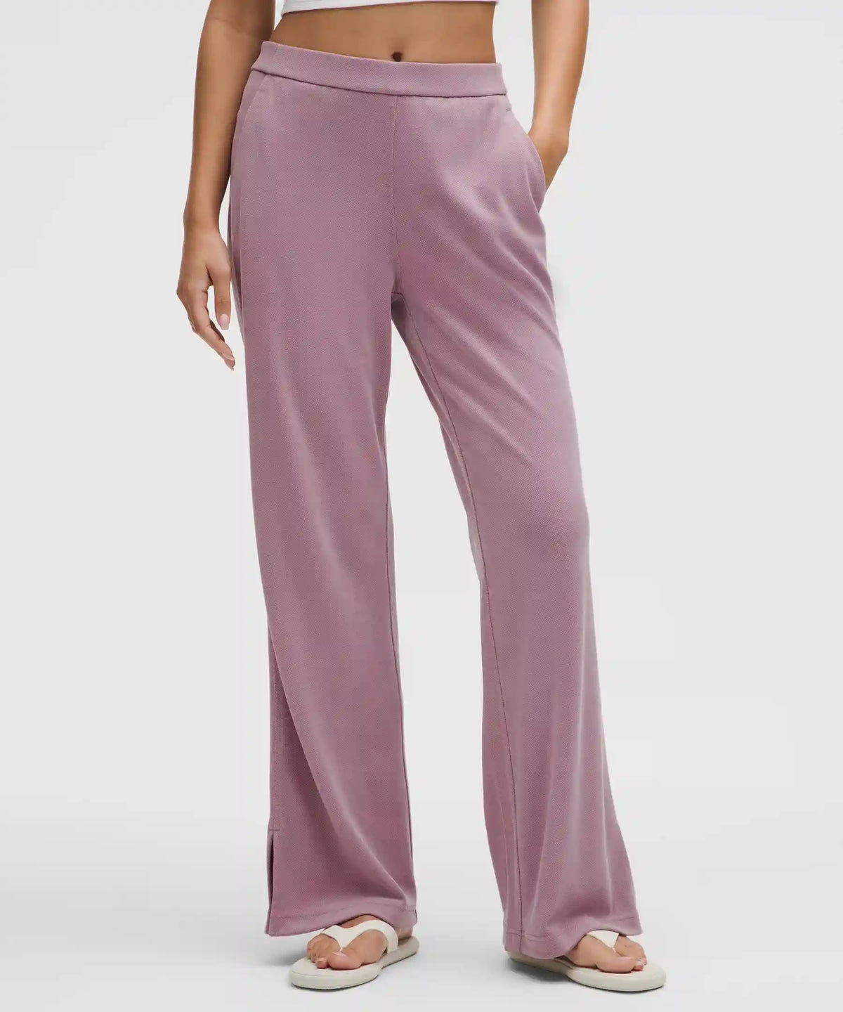 Softstreme High-Rise Wide-Leg Pique Pant *Regular