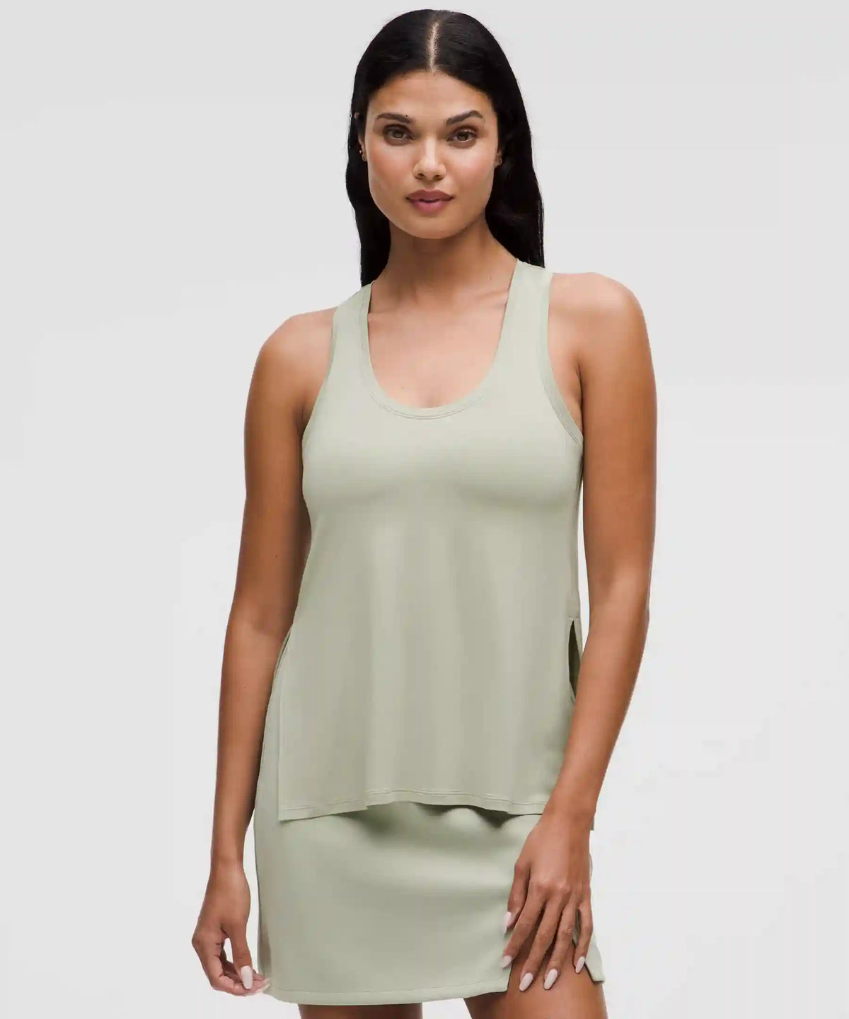 SilkyAppeal Side-Slit Tank Top