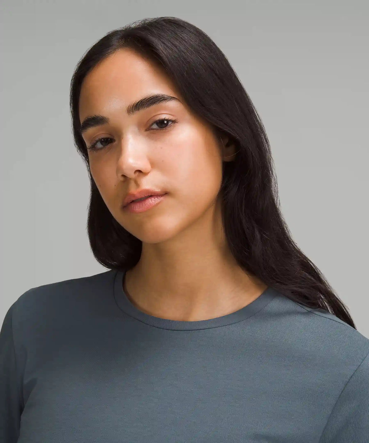 Organic Cotton Crewneck Long-Sleeve Shirt