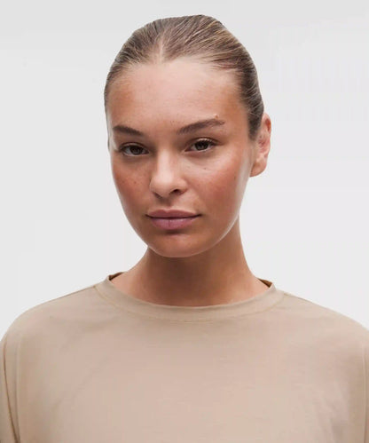 EasySet Relaxed-Fit Cropped Long-Sleeve Shirt