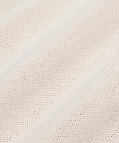 Structured Knit Half-Zip Short-Sleeve Shirt