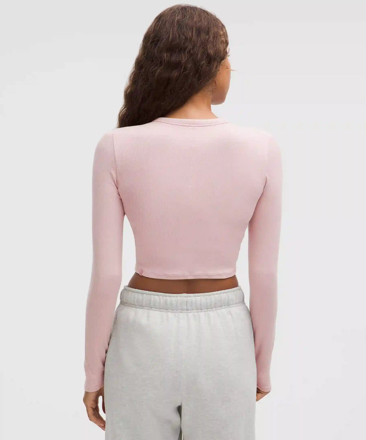 Hold Tight Straight-Hem Cropped Long-Sleeve Shirt