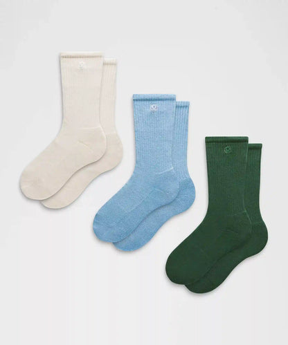 Unisex Daily Essential Crew Socks *3 Pack