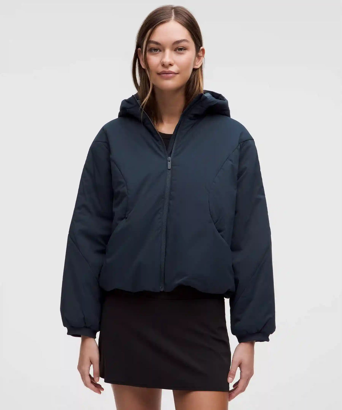 Water-Resistant Insulated Hooded Jacket