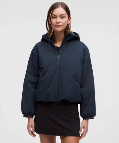 Water-Resistant Insulated Hooded Jacket