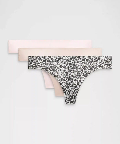 InvisiWear Mid-Rise Thong Underwear *3 Pack
