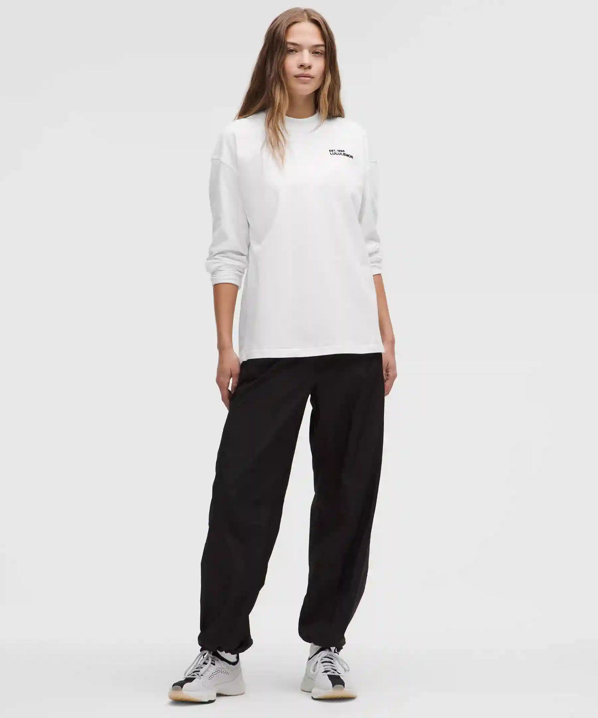 Heavyweight Cotton Crewneck Long-Sleeve Shirt