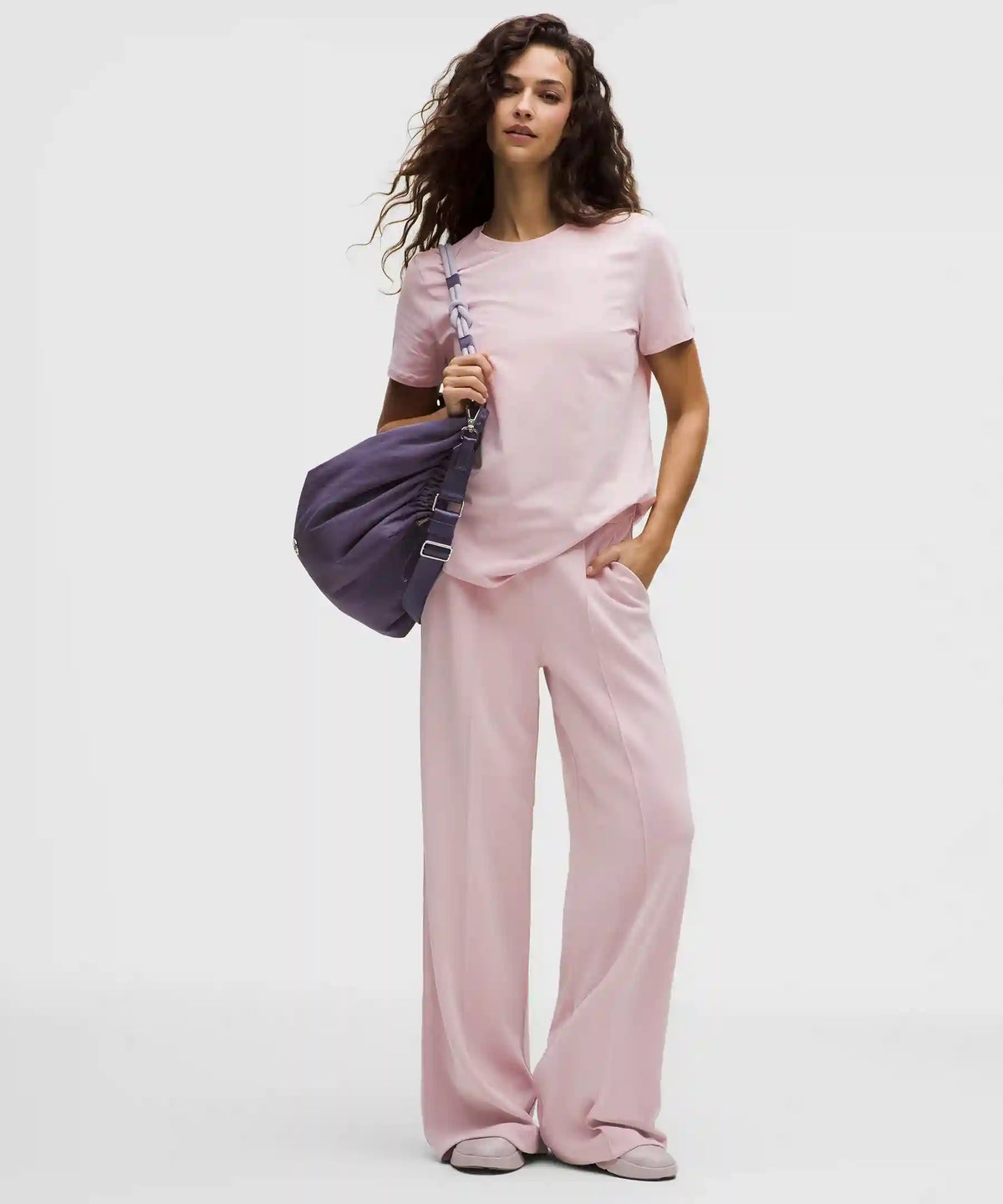 Softstreme Pintuck High-Rise Wide-Leg Pant *Regular