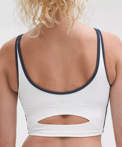 Scoop-Neck Cutout Tennis Tank Top *Medium Support, B/C Cup
