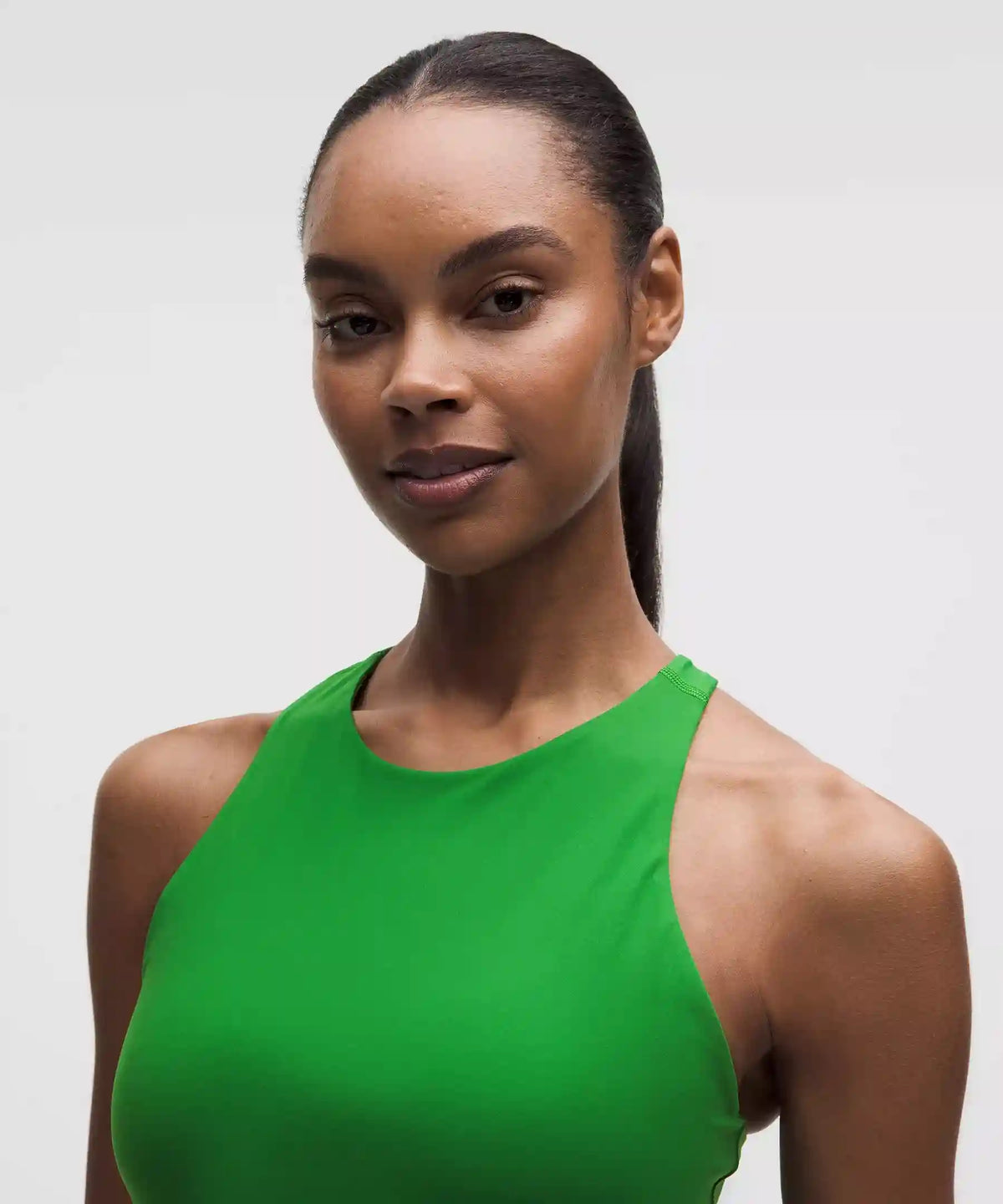 Racerback High-Neck Tennis Tank Top *B/C Cup