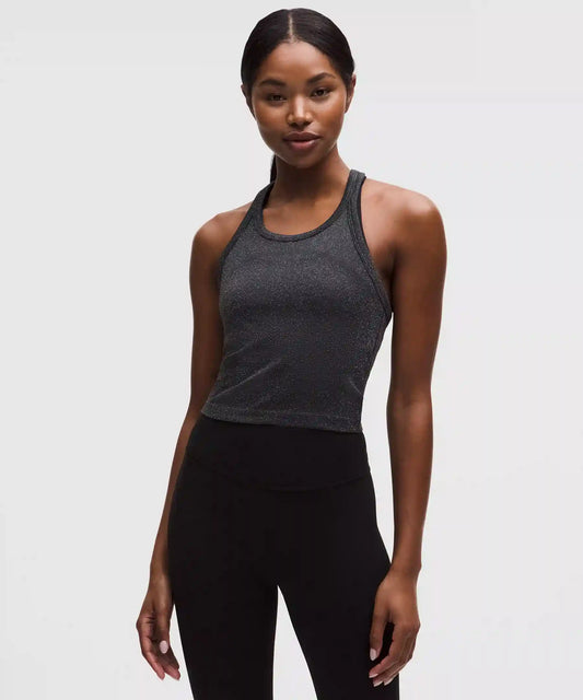Swiftly Tech Cropped Round-Neck Racerback Tank Top 2.0 *Sparkle