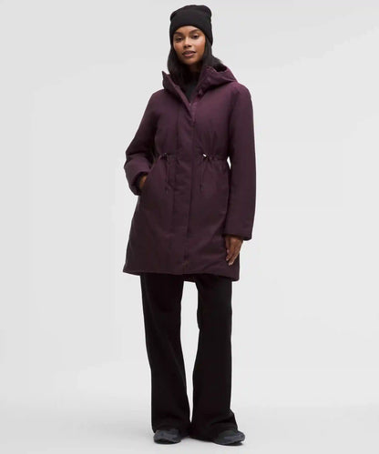 Waterproof Insulated Cinch-Waist Parka