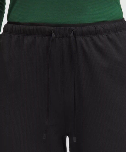 Textured Mesh High-Rise Running Pant