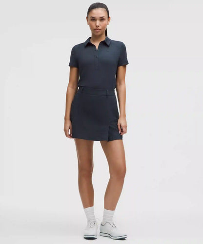 Stretch Twill Front Pleat Golf Skirt