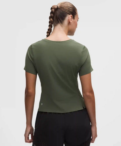 Sleek Perforated Running Short-Sleeve Shirt
