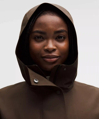 Oversized Cocoon Rain Coat