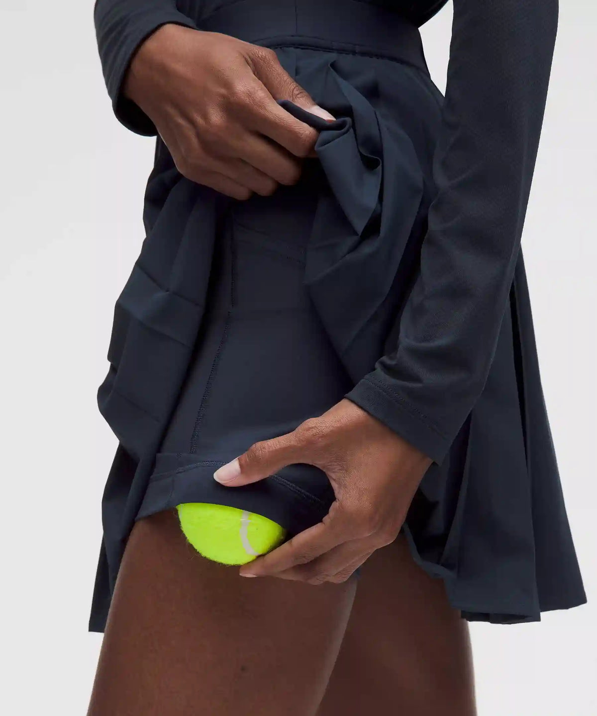High-Rise Pleated Tennis Skirt *Long